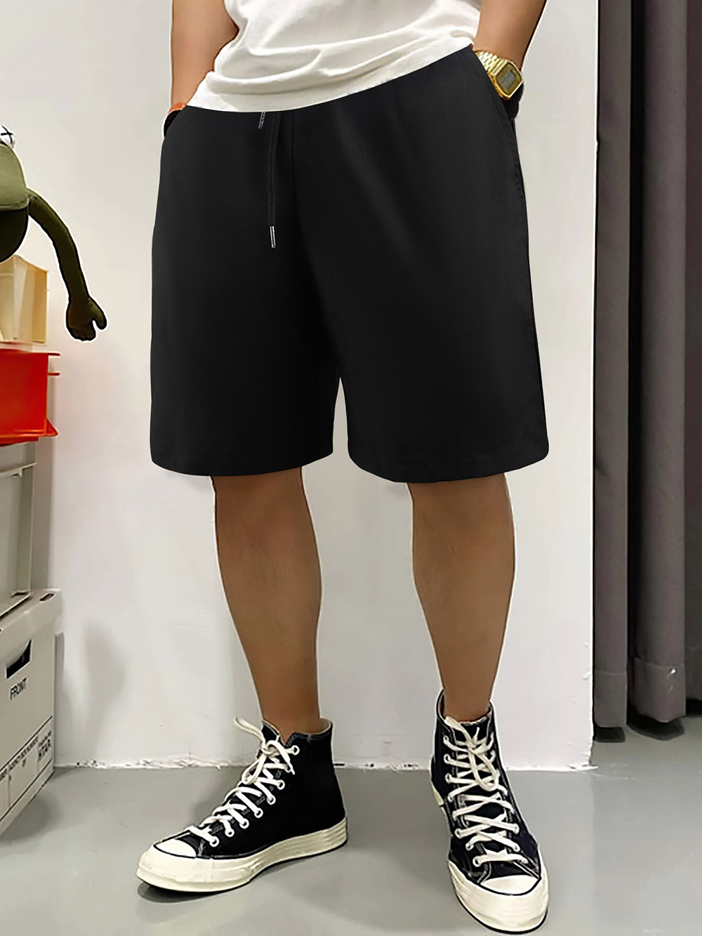休闲拉链短裤